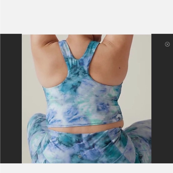 Athleta Conscious Crop Size Small, Blue Tie Dye - Picture 10 of 10